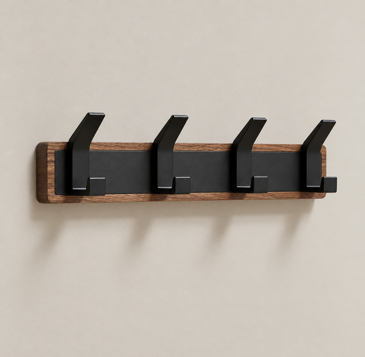 Porte-manteau mural en bois