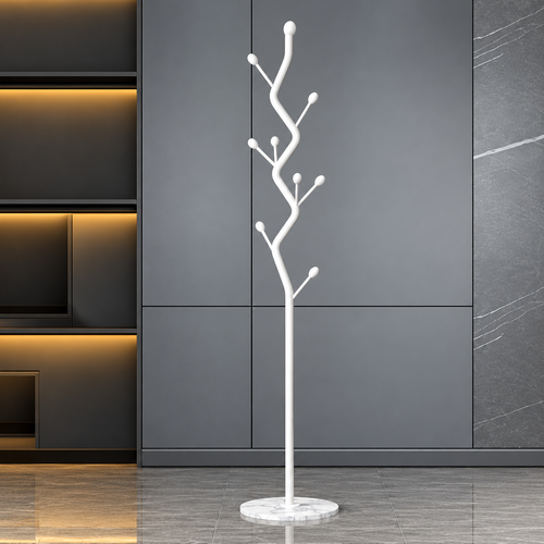 Porte-manteau arbre en métal au design minimaliste