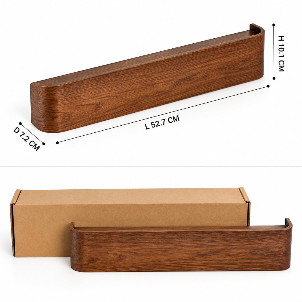 Porte-manteau mural en bois de pin au design minimaliste